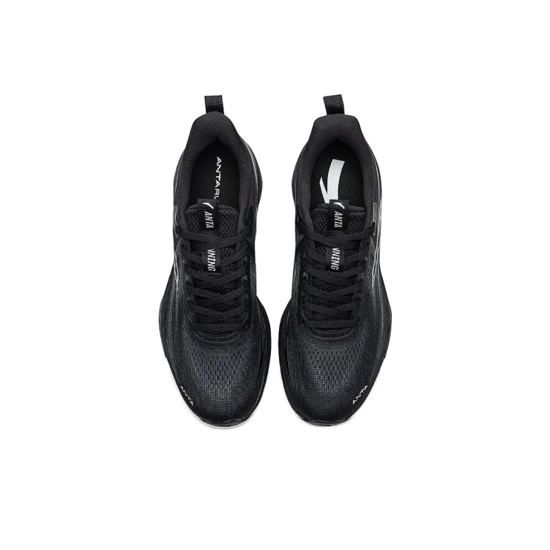 CHAOJIANTA Cushioning Wear Resistant Low Top Casual Running Shoes Men's Black-2