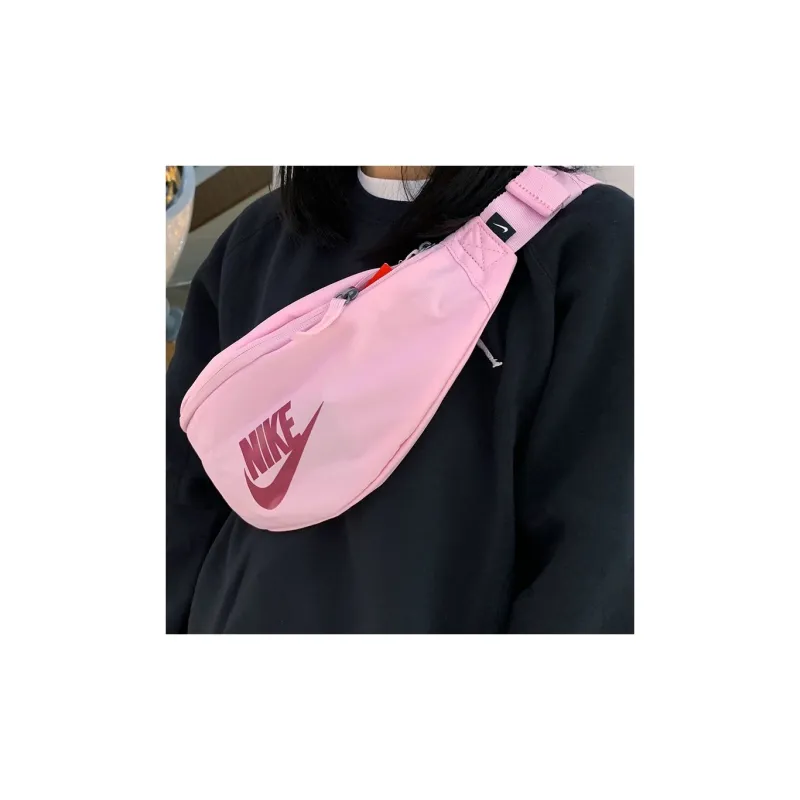 Nike Heritage Polyester Crossbody Bag Sling Bag Fanny Pack Small Size Unisex Berry Pink-4
