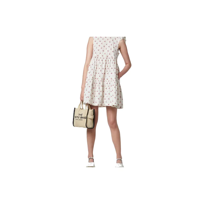 MARC JACOBS The Jacquard Tote Bag Mini Warm Sand-4