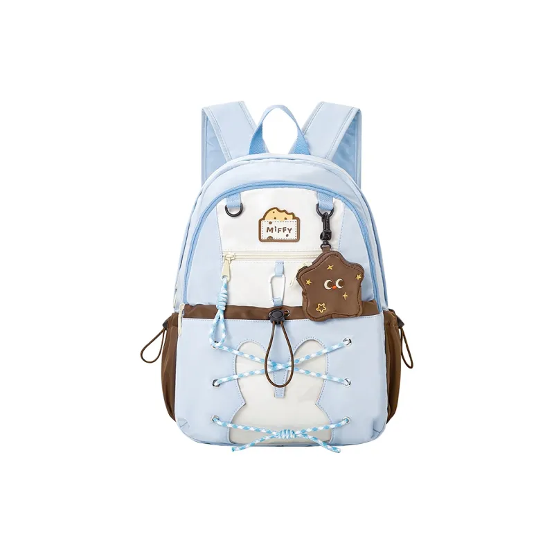 Miffy Fabric Backpack Large Size Women's Blue/Pink-1