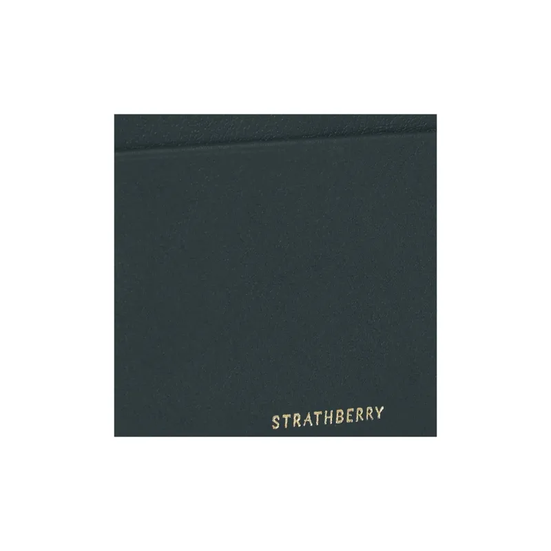 Strathberry Calfskin Card Holder Women's Dark Green-2