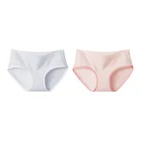 G Set-Multicolor Hem-Pink & Light Green (2 Pack)