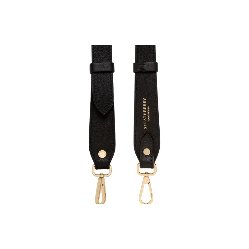 Strathberry Calfskin Bag Straps Women's Black-1