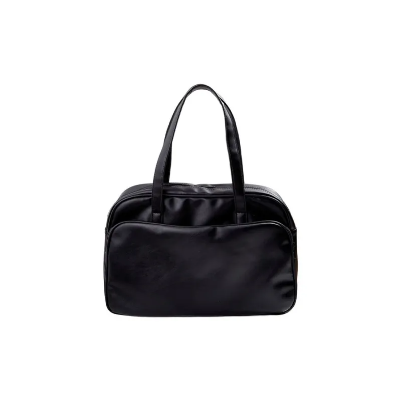 Carksky PU Shoulder Bag Women's Yellow/White/Black-18