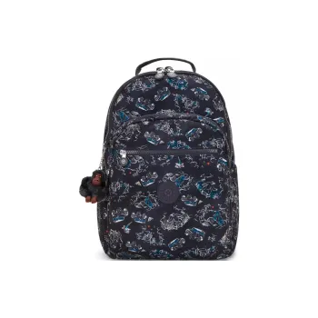 Kipling Nylon Backpack Women's Blue White