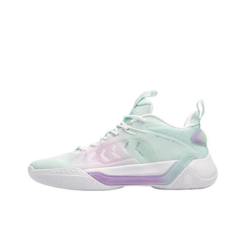 KELME Cushioning, Slip Resistant, Abrasion Resistant, Coverage, Support Low Top Basketball Shoes Men's Green Purple-0