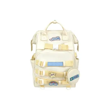 MINLUBAOLUO Composite Cloth Backpack Women's Multicolor