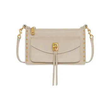 REBECCA MINKOFF Leather Shoulder Bag Crossbody Bag Mini Women's Stones Gray