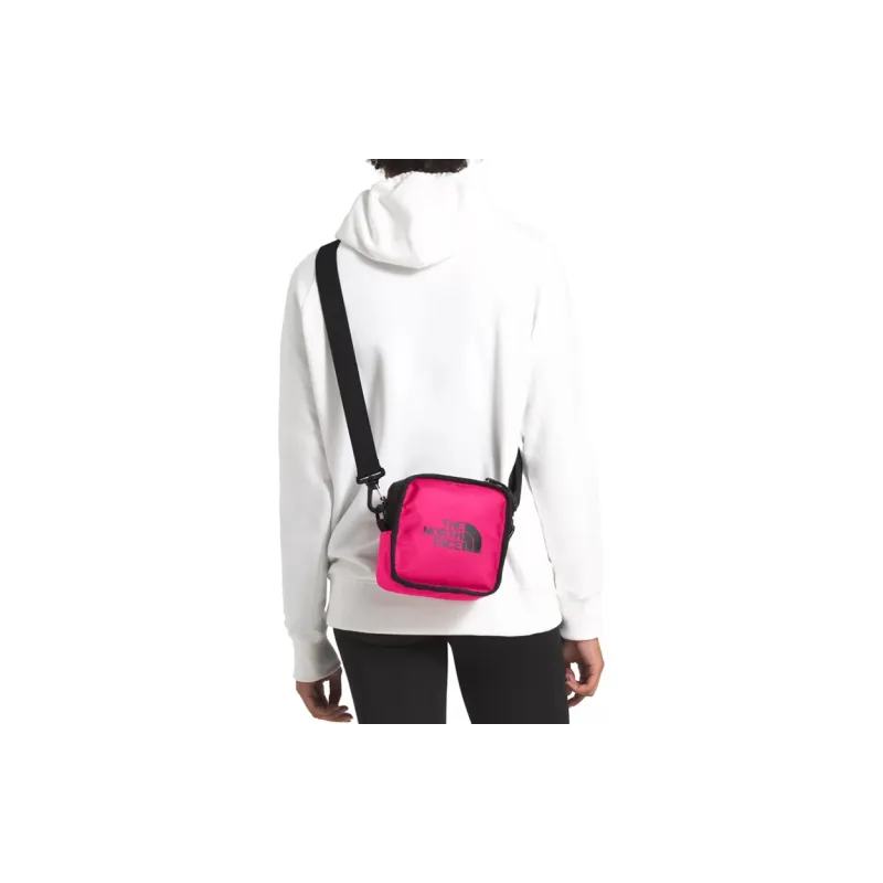 THE NORTH FACE Explorer Collection Polyester Nylon Fabric Crossbody Bag Unisex Fuchsia-3