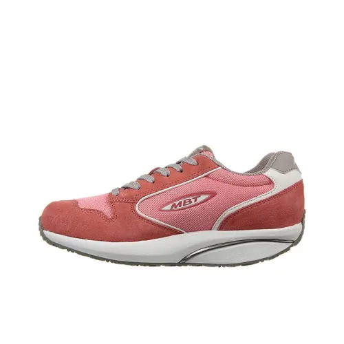 MBT Breathable Anti Slip And Wear Resistant Height Increasing Low Top Casual Shoes Women's Pink