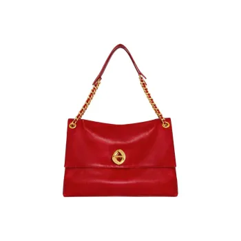 REBECCA MINKOFF Leather Crossbody Bag Shoulder Bag Large Size Women's Red