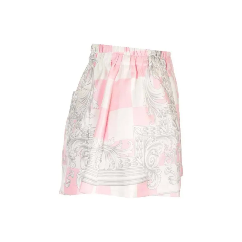 VERSACE Shorts 'Pastel Pink/White/Silver'-2
