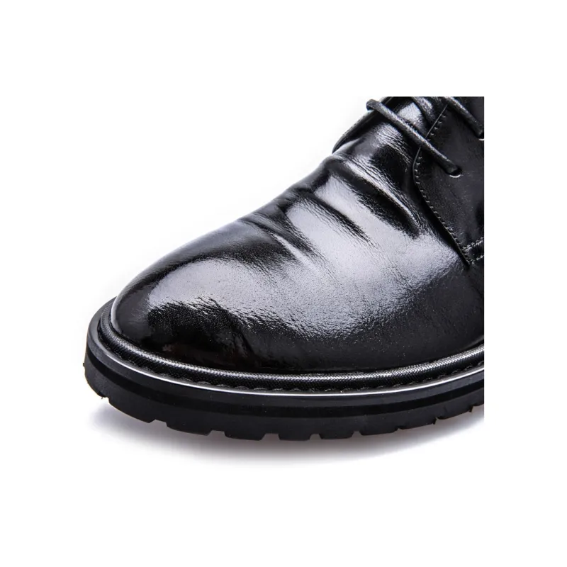 SHWEBALU Dress Shoes Men Low Top-2