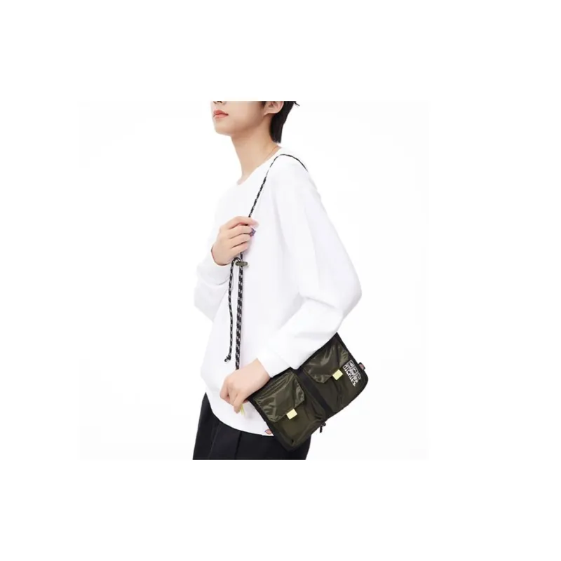 Dickies Cotton Shoulder Bag, Crossbody Bag Regular Unisex Army Green-3
