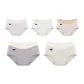M Set-Bare Skin Baby Cotton-Green+Purple+White+Skin+Gray (5 Pack)