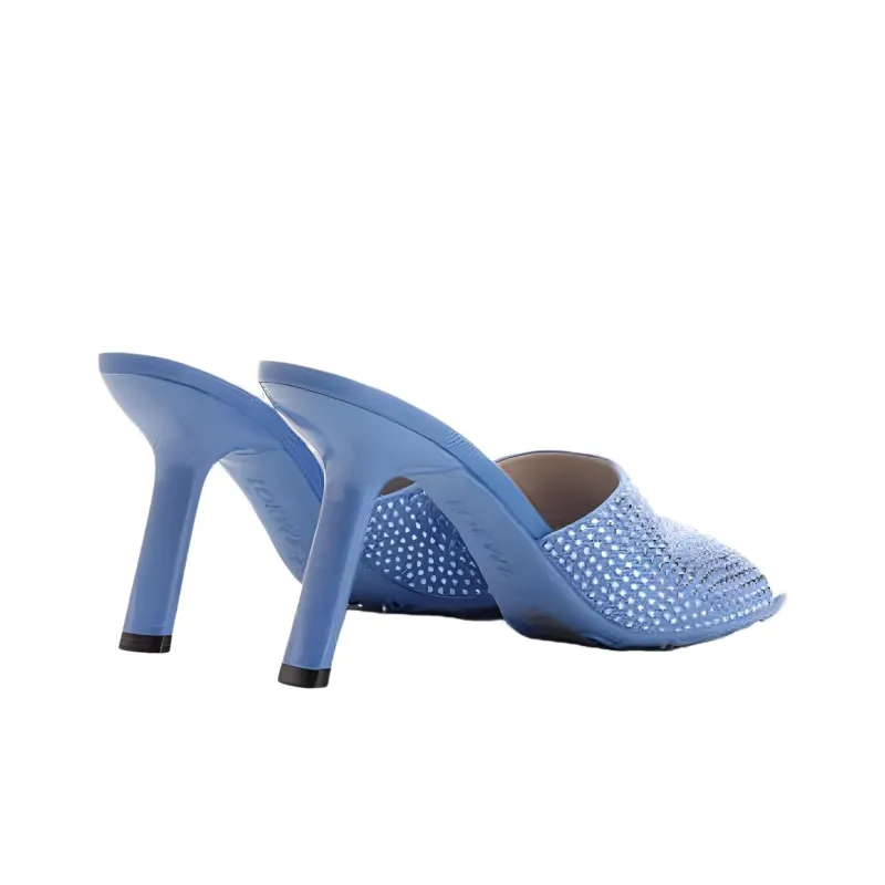 LOEWE Petal Slide Slippers 9.5cm Women's Blue-3