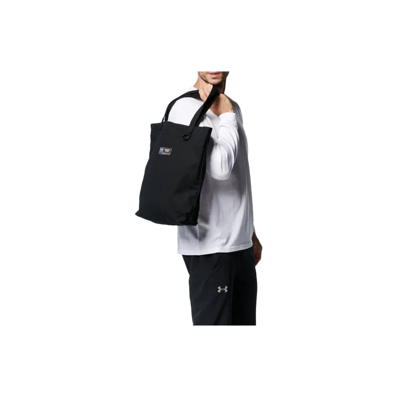 Under Armour Canvas Tote Bag, Shopping Bag, Canvas Bag, One Shoulder Handbag Regular Unisex Black-3