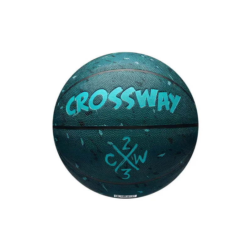 CROSSWAY PU Basketball Peacock Blue Size 6 Training Women's-0