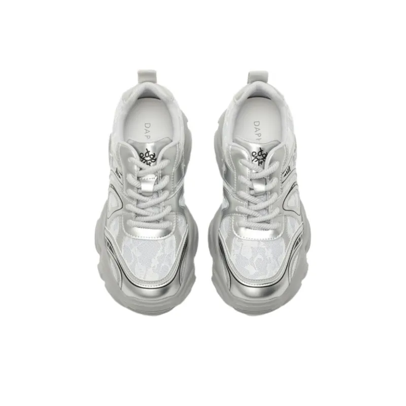 DAPHNE Cushioning, Slip Resistant, And Abrasion Resistant Low Top Chunky Sneakers Women's-2