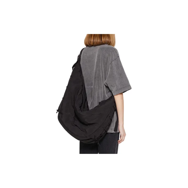 Lemaire Polyamide Croissant Bag, Handbag, Shoulder Bag, Crossbody Bag Large Size Unisex Black-3