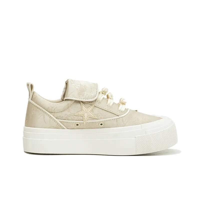 KAALIXTO Skateboarding Canvas Low 'Cream'-1
