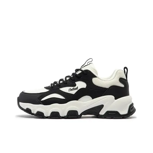 361° Zhuzhu 2 Deer 2 Height Increasing Low-Top Chunky Sneakers Women's Black White
