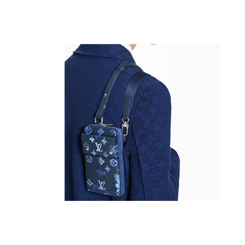 LOUIS VUITTON Phone Pouch Ink Watercolor-5