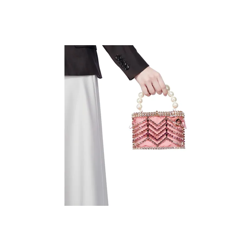 Rosantica Alloy Portable Dinner Bag Women's Pink-4