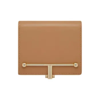 Strathberry Smooth Calf Leather Wallet Women's Caramel