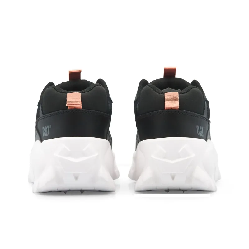 CAT Waterproof Low Top Chunky Sneakers Women's Black-3