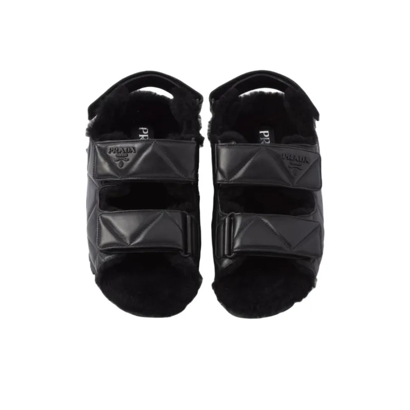 PRADA Beach Sandals Women's Black-4