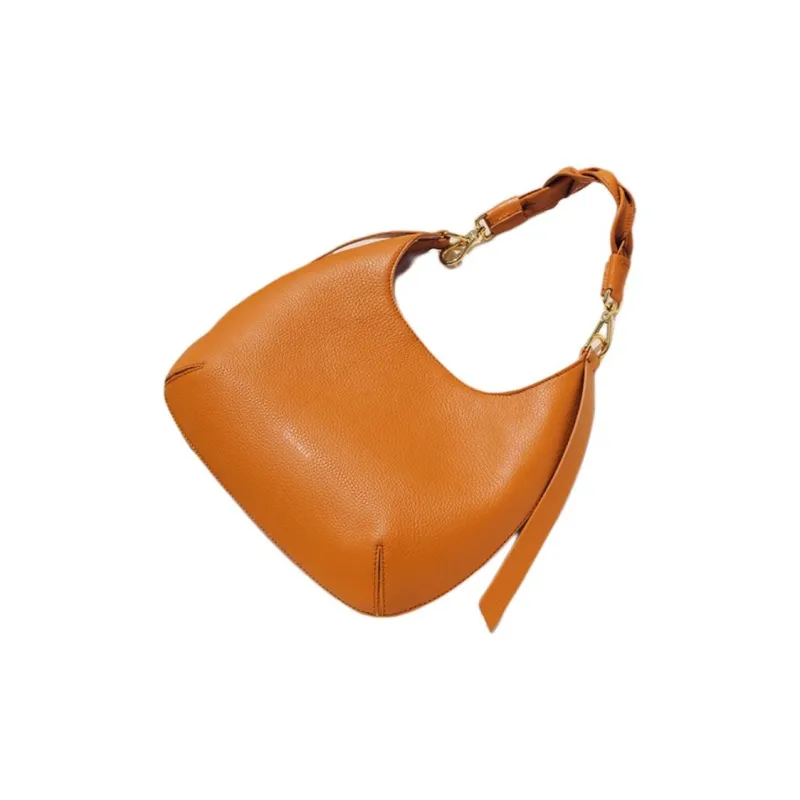 COCCINELLE Cow Leather One Shoulder Handbags Medium Size Women's Chili Pink Yellow-3
