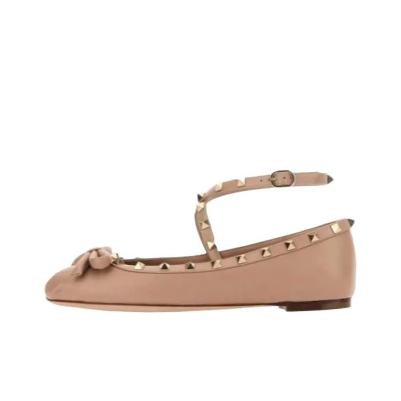 Valentino Garavani Rockstud Slip On Ballerina Shoes Women's-0