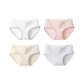 A Set-Multicolor Hem-White+Pink+Skin+Blue (4 Pack)