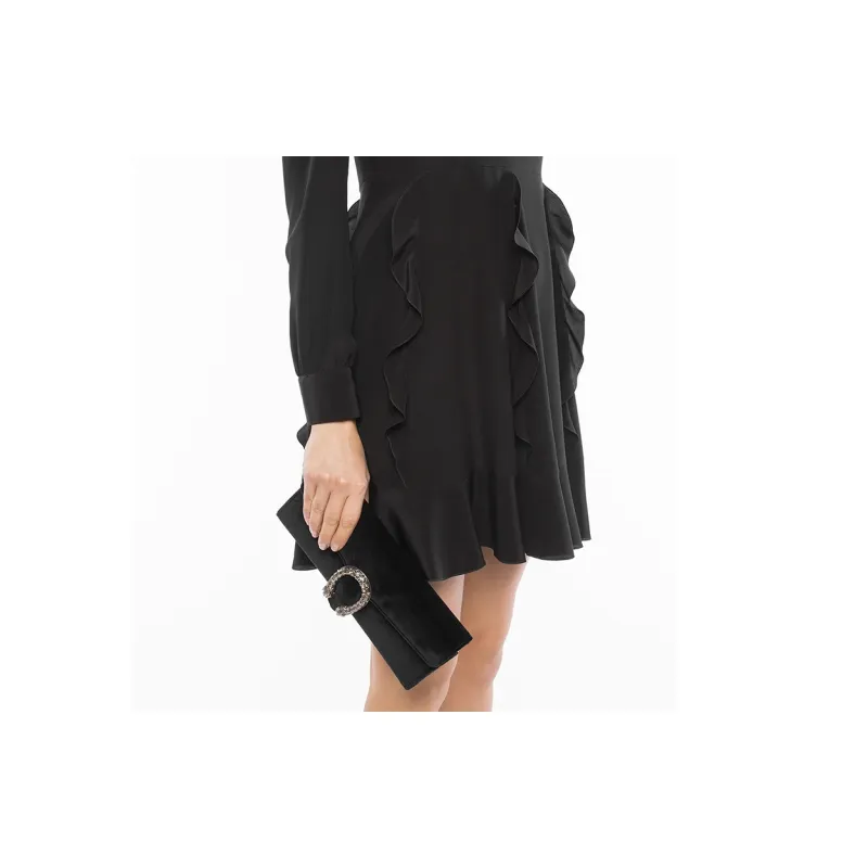 GUCCI Dionysus Velvet Clutch Regular Women's Black-4