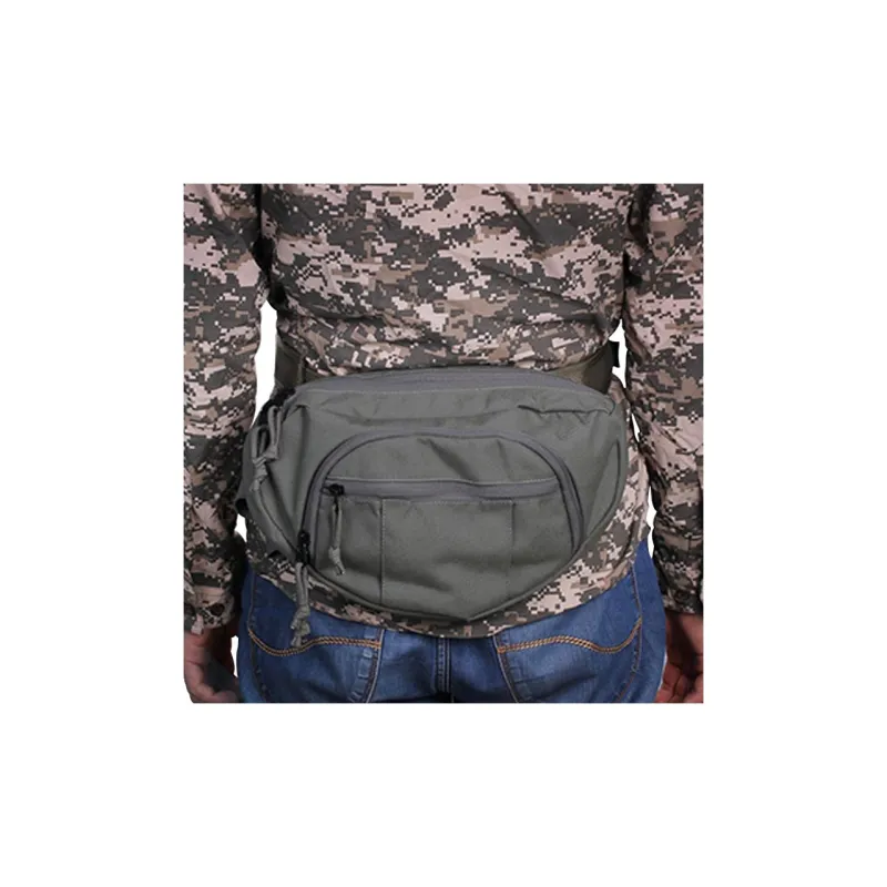 TASMANIAN TIGER Nylon Crossbody Bags Sling Bags Small Size Unisex Black/Gray-5