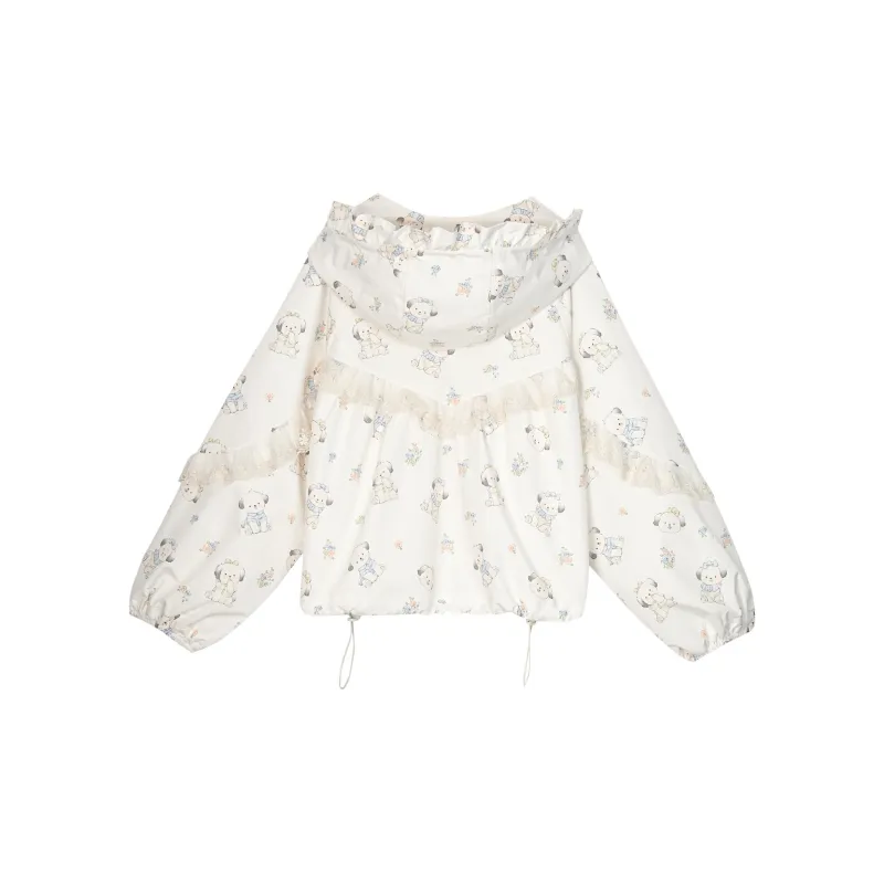 Snbl Cropped Coats Women's Ecru-1