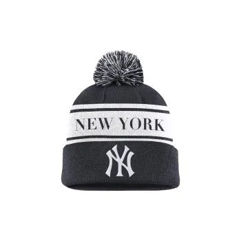 Nike New York Yankees Team Stripe Peak Men's Nike Mlb Cuffed Pom Beanie