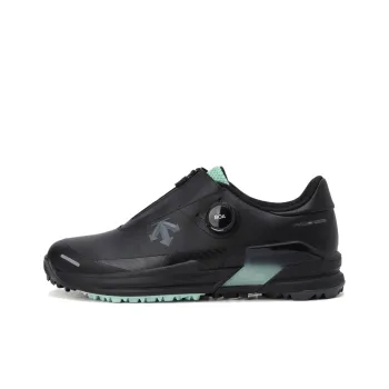 DESCENTE R90 Anti Slip Wear Resistant Low Top Golf Shoes Men's Black