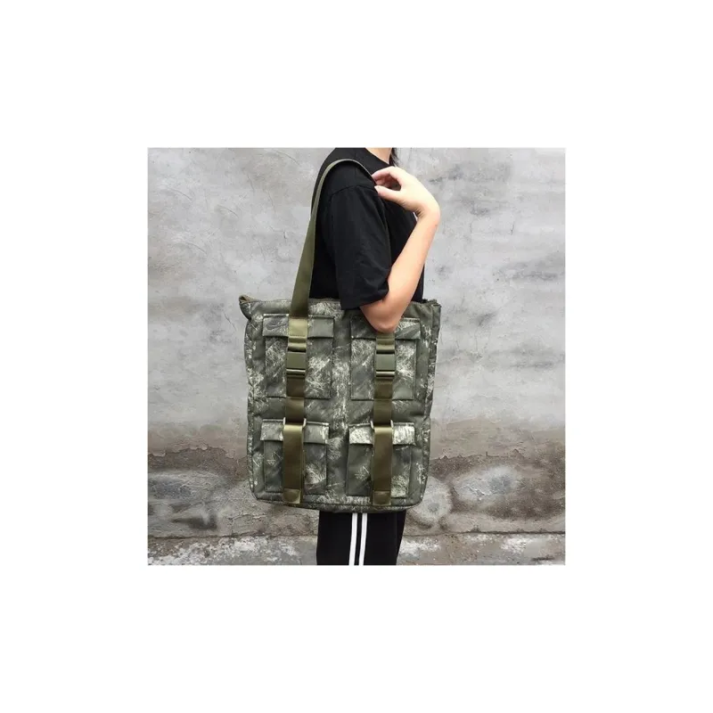 Nike Polyester Tote Bag Shopping Bag Shoulder Bag Crossbody Bag Handbag Regular Unisex Olive Green-4