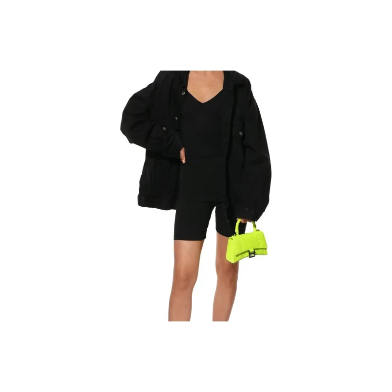 Balenciaga Hourglass Natural Leather Hourglass Bag Shoulder Bag Crossbody Bag Handbag Extra Small Women's Light Green-6