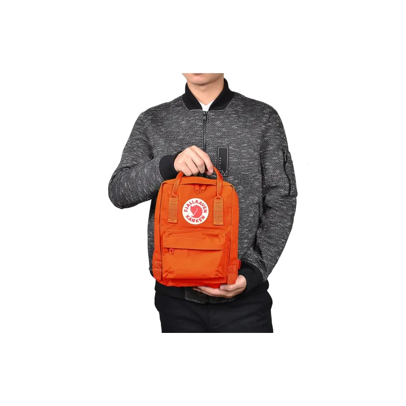 Fjallraven Kanken Ethenyl Backpack Regular Unisex Deep Orange Yellow-4