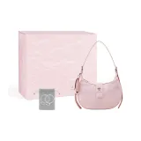 New Chinese Style Peach Pink Crescent Bag+Box