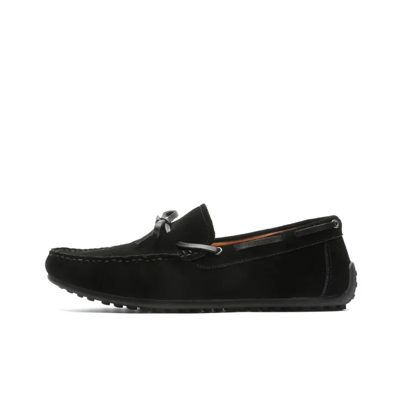 Chi Wolf Gommino Loafers Men Black/Brown-0