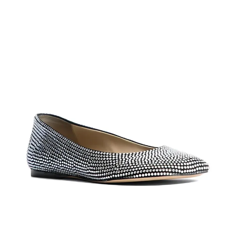 LOEWE Toy Rhinestone-embellished Ballerina Shoes-2