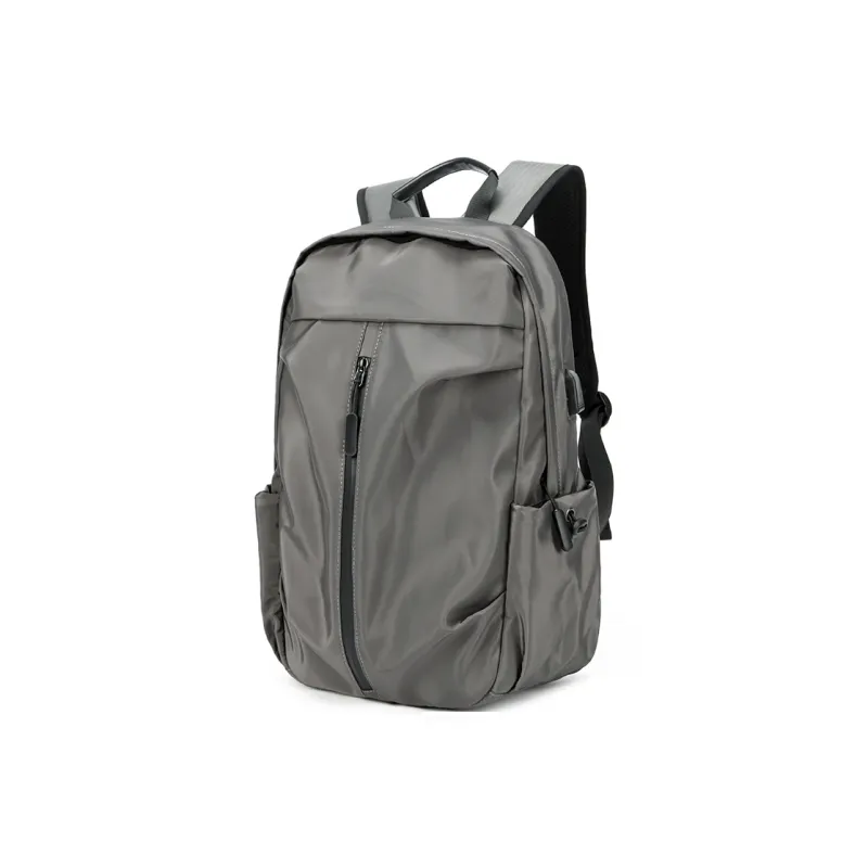 BAODIDAISHU Nylon Fabric Backpacks Men's Gray/Black/Blue-1