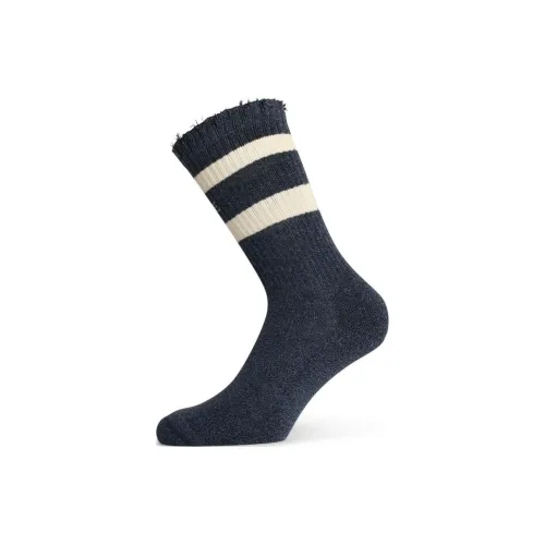 Golden Goose Striped Ribbed Distressed Socks