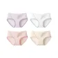 E Set-Multicolor Hem-Purple & White & Pink & Skin (4 Pack)