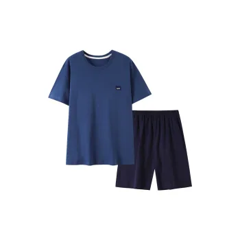 Song Qianya Pajama Set Men's Dark Blue