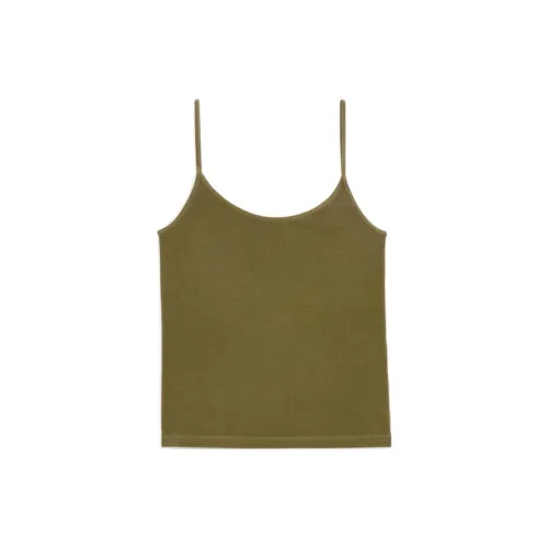 ARKET Tank Tops Women's Khaki Green